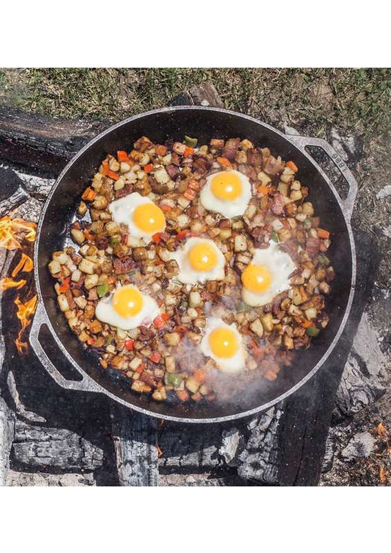 Lodge Cast Iron 17 Inch Seasoned Cast Iron Dual Handle Pan