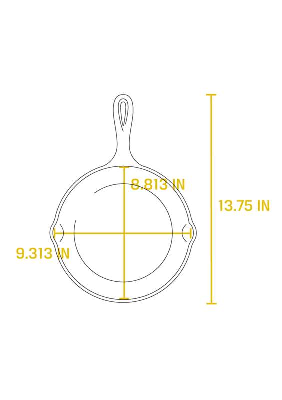 Lodge Cast Iron 9 Inch Seasoned Cast Iron Skillet