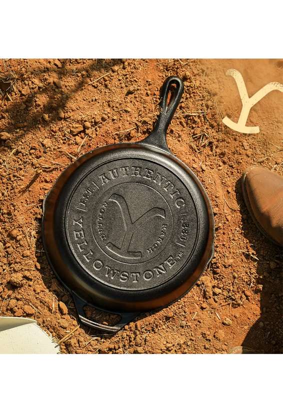 Lodge Cast Iron Yellowstone 10.25 Inch Cast Iron Authentic Y Skillet