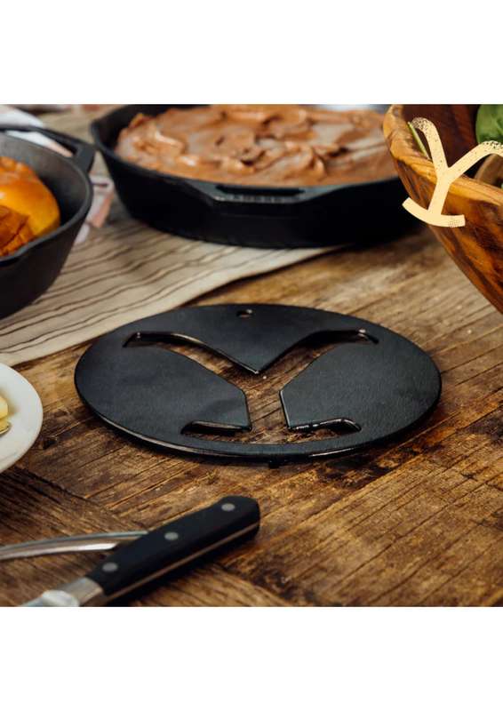 Lodge Cast Iron Yellowstone 8 Inch Seasoned Cast Iron Power Y Trivet
