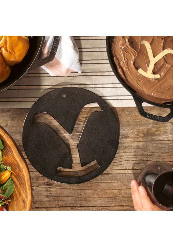 Lodge Cast Iron Yellowstone 8 Inch Seasoned Cast Iron Power Y Trivet