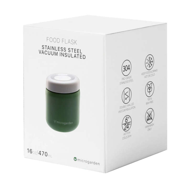 Stainless Steel Vacuum Insulated Food Flask 470 ml - Forest