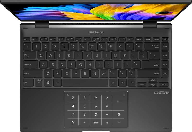 Refurbished - Asus Zenbook 14 Flip AMD Ryzen 7 14` OLED Touch 16GB 1TB SSD Win 11 Home Notebook