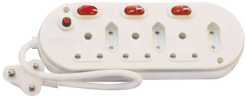 6 Way Multi-Plug With Switch Multiplugs