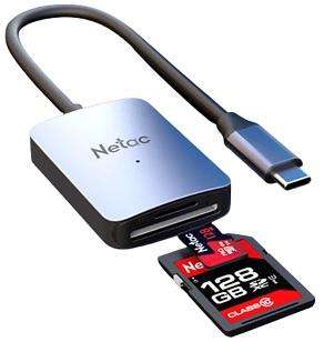 Netac Memory Card Reader Wk12 Usb3, Type-C Memory