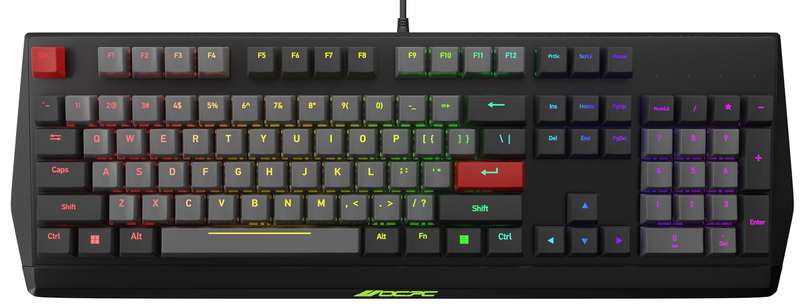 Ocpc-Gaming Ocpc Gaming Keyboard Kr1 Black/Grey Keyboards