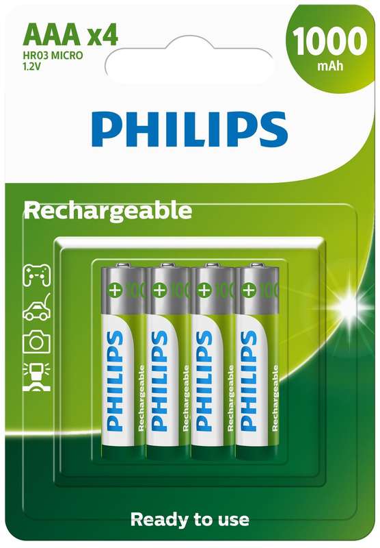 Philips Aaa 1000Mah 4P Philips