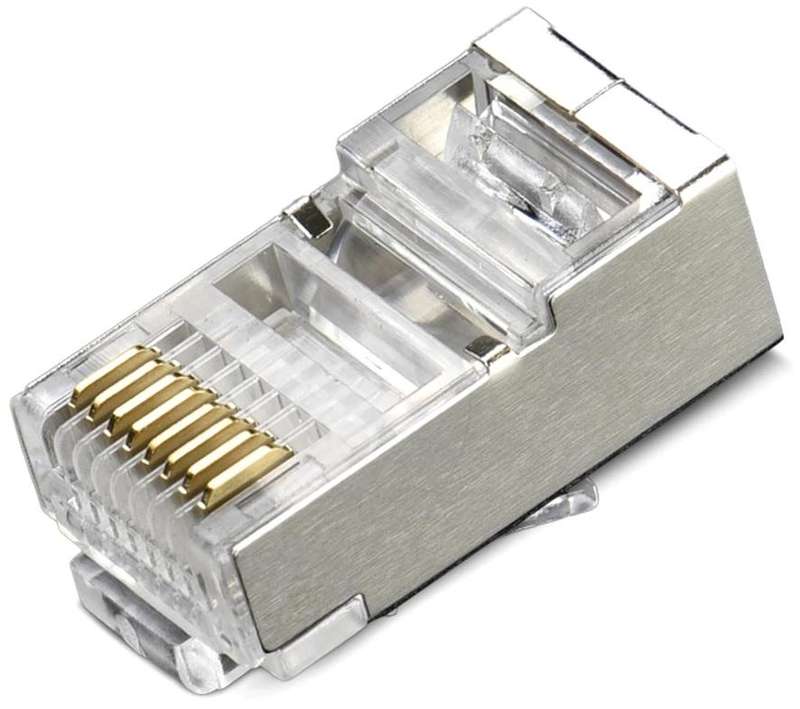 Cat6 Shielded Connectors (Box Of 50) Networking