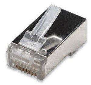 Cat6 Shielded Connectors 100 Pcs Networking