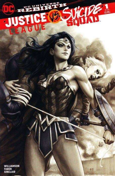 Justice League vs Suicide Squad Issue # 1artgerm-b Legacy Black & White Variant by Artgerm