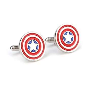 Captain America Shield Cufflinks