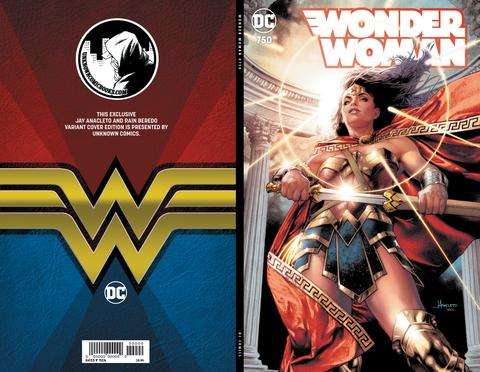 WONDER WOMAN #750 UNKNOWN COMICS JAY ANACLETO EXCLUSIVE VARIANT