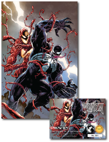 VENOM #20 UNKNOWN COMICS TONY DANIELS EXCLUSIVE VIRGIN VARIANT LMTD