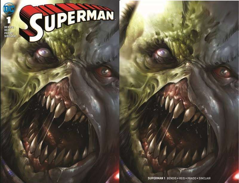 SUPERMAN #1 FRANCESCO MATTINA ROGOL ZAAR FULL/MINIMAL TRADE VARIANT SET LTD 600