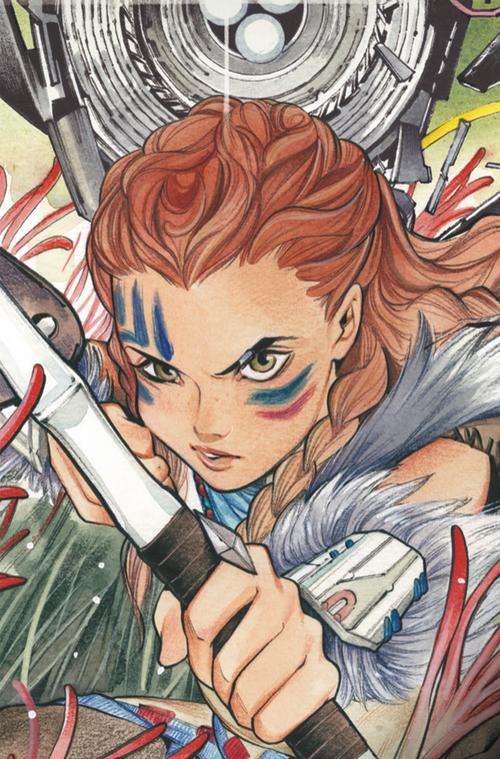HORIZON ZERO DAWN #1 PEACH MOMOKO EXCLUSIVE CLOSE UP VIRGIN VARIANT