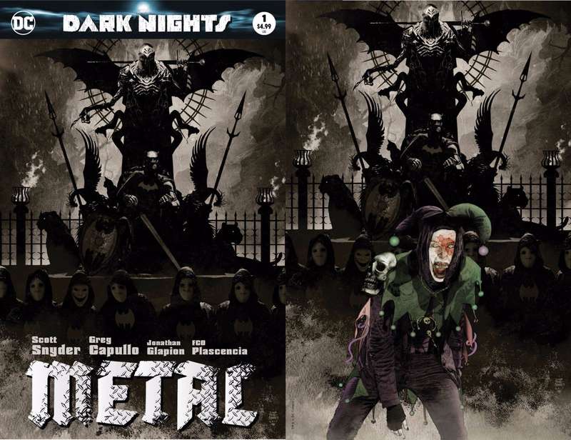 DARK NIGHTS METAL 1 - BRADSTREET COMICXPOSURE TERRIFICON & COMICXPOSURE JOKER VIRGIN VARIANT 2 PA...