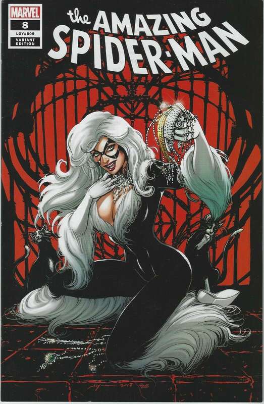 AMAZING SPIDERMAN 8 vol 5 2018 JOYCE CHIN COMICXPOSURE BLACK CAT VARIANT
