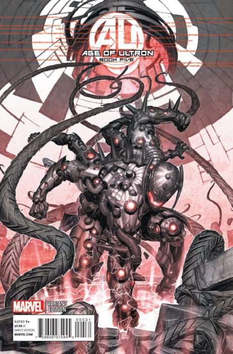 Age of Ultron Issue # 5c Rock-He Kim 1:25 Retailer Incentive Ultron Variant
