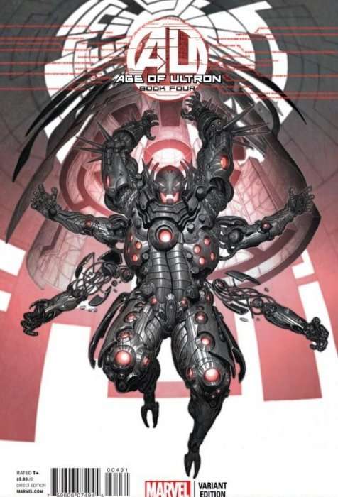 Age of Ultron Issue # 4c Rock-He Kim 1:25 Retailer Incentive Ultron Variant
