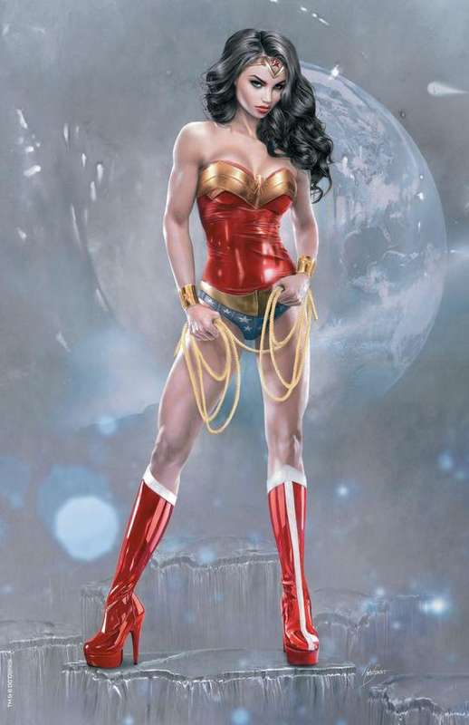 WONDER WOMAN 80th ANNIVERSARY #1 NATALI SANDERS VIRGIN VARIANT.