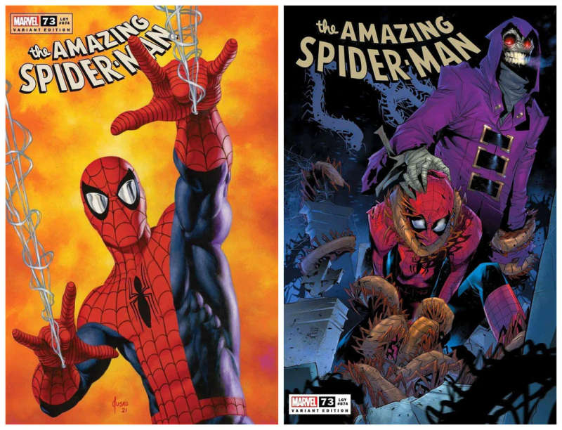 AMAZING SPIDER-MAN #73 JOE JUSKO EXCLUSIVE VARIANT LIMITED TO ONLY 1000 WITH COA & 1:25 VICENTI V...