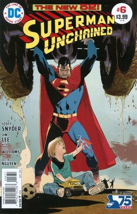 Superman Unchained Issue # 6g Incentive 75th Anniversary Bronze Age Variant Cover
