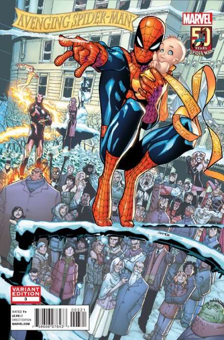 Avenging Spider-Man Issue # 3b 50th Anniversary Variant 1:50