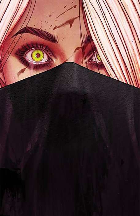 Something is Killing the Children Issue # 21c Variant Jenny Frison Die-Cut Bloody Mask Cover