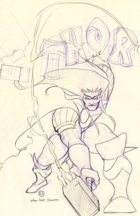 Thor Issue # 6frankies-c Peach Momoko Mighty Thor 337 Sketch Trade Dress