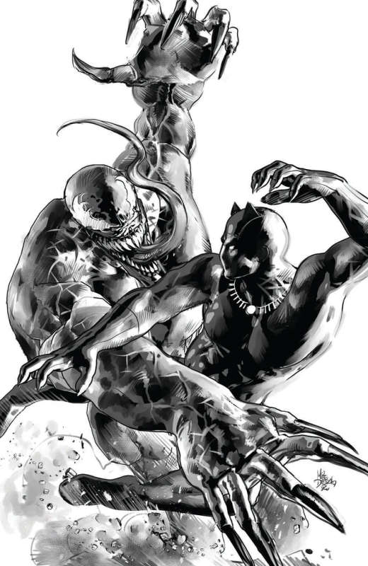 BLACK PANTHER #1 MIKE DEODATO VENOM TRADE/VIRGIN VARIANT SET LIMITED TO 1000 SETS