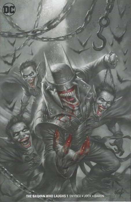 Batman Who Laughs Issue # 1parrillo-b Lucio Parrillo Exclusive Minimal Trade Dress Variant Cover