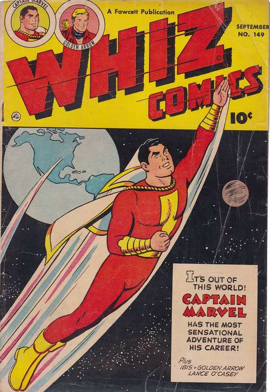 Whiz Comics Issue # 149 CONDT VG  Sep '52