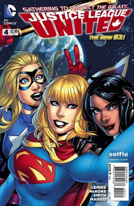 Justice League United Issue # 4c Variant DC Universe Selfie Cover