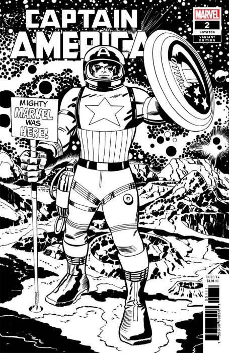 Captain America Issue # 2e Incentive Jack Kirby Remastered Sketch Variant Cover