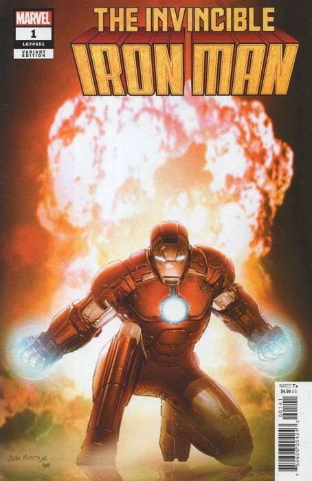 The Invincible Iron Man Issue # 1d 1/50 Incentive John Romita Jr Hidden Gem Variant Cover