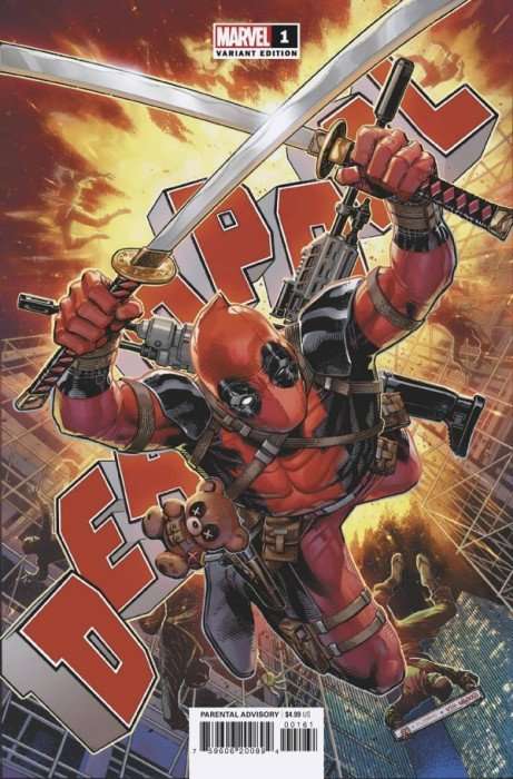 Deadpool Issue # 1f 1/50 Incentive Jim Cheung Variant Cover
