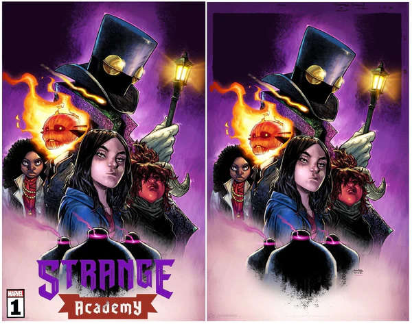 STRANGE ACADEMY FINALS #1 HUMBERTO RAMOS TRADE/VIRGIN VARIANT SET LIMITED TO 800 SETS WITH NUMBER...