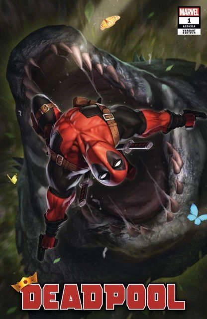 DEADPOOL #1 WOO CHUL LEE KING OF MONSTERS VARIANT LIMITED TO 1000 WITH NUMBERED COA