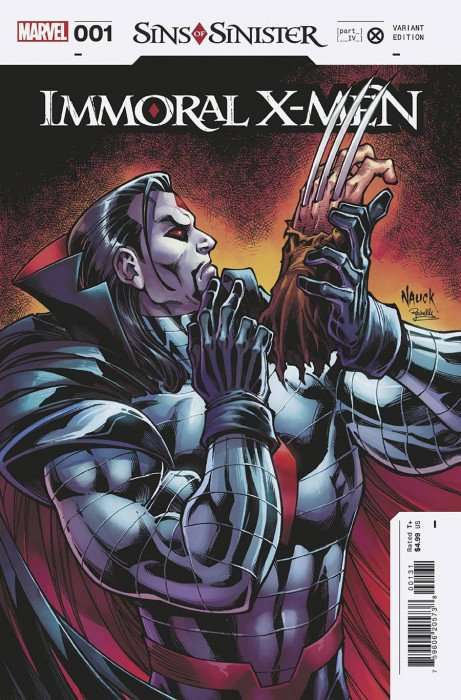 Immoral X-Men Issue # 1c 1/25 Incentive Todd Nauck Variant Cover