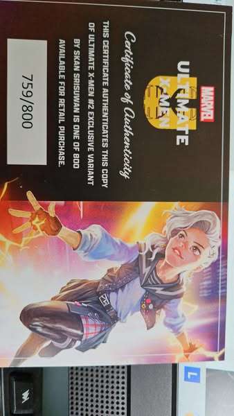 ULTIMATE X-MEN #2 SKAN SRISUWAN HOMAGE VARIANT LIMITED TO 800 COPIES WITH NUMBERED COA CGC 9.6