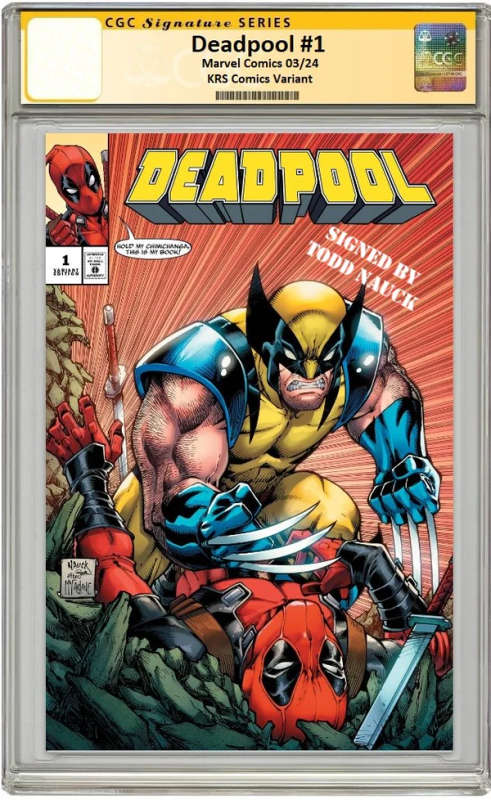 DEADPOOL #1 TODD NAUCK HOMAGE VARIANT LIMITED TO 800 COPIES WITH NUMBERED COA CGC SS SIGNED BY NA...