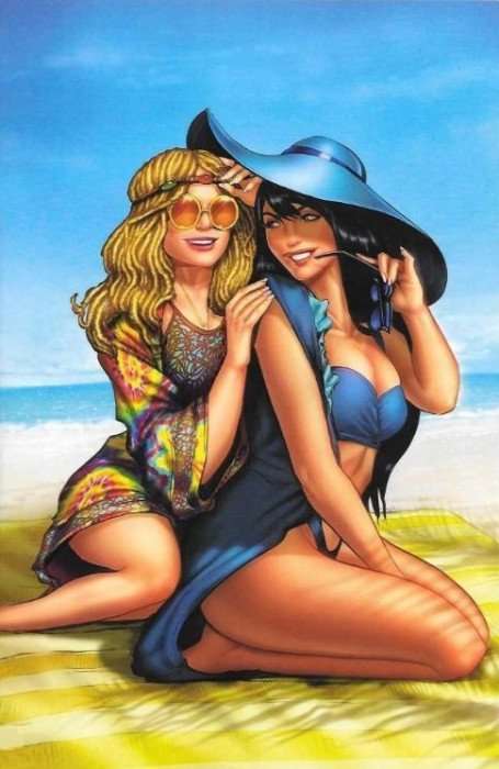 Blue Mamba Issue # 1e Jen Broomall Virgin Cover