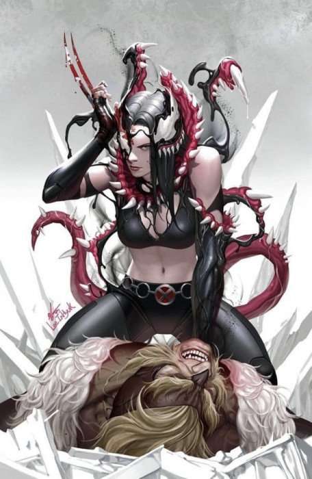 Death Of The Venomverse #3 Inhyuk Lee Venomized X-23 Trade & Virgin Exclusive Set.