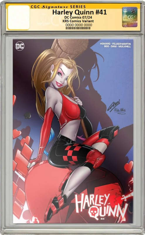 HARLEY QUINN #41 SIGNED BY PAUL GREEN FOIL VARIANT LIMITED TO 500 COPIES WITH NUMBERED COA CGC SS...