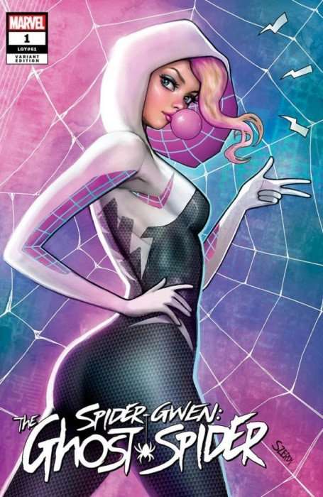 Spider-Gwen: The Ghost-Spider Issue # 1illum-a&b Szerdy Unknown Comics Trade Dress & Virgin Set