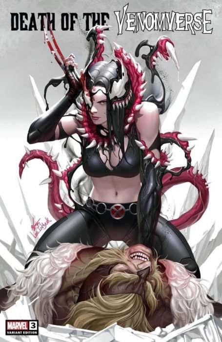 Death Of The Venomverse #3 Inhyuk Lee Venomized X-23 Trade & Virgin Exclusive Set.