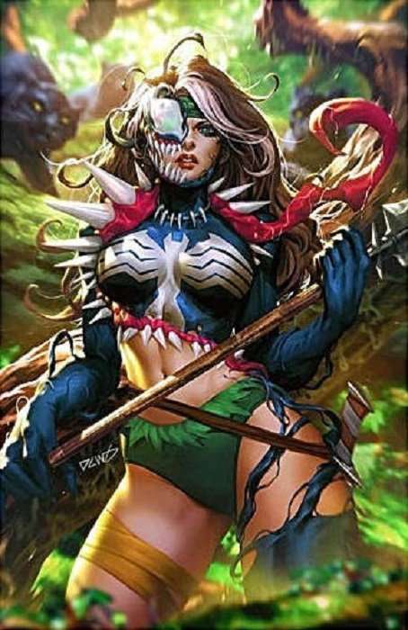 Death of The Venomverse #4 Derrick Chew Trade Dress & Virgin Variant Set