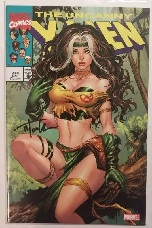 Uncanny X-Men #274 Facsimile Tyler Kirkham Signed Trade Dress With COA
