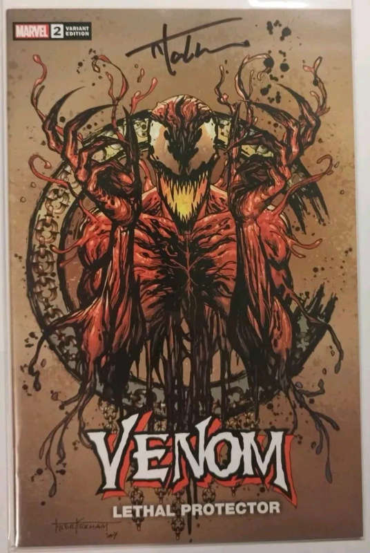 Venom Lethal Protector #2 Tyler Kirkham Signed Trade Dress Exclusive With COA