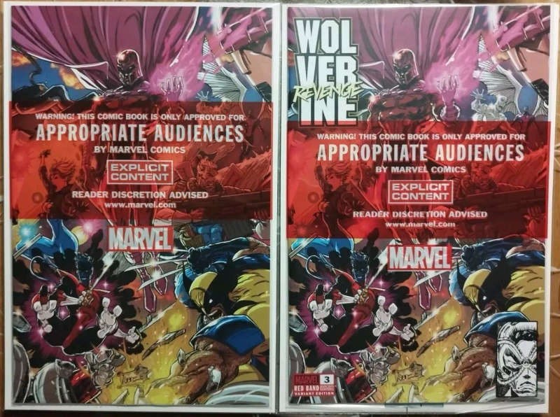Wolverine revenge #3 Kaare Andrews Trade Dress & Virgin redband polybagged Set